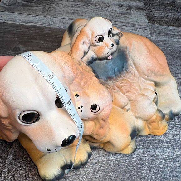 Vintage Ceramic Cocker Spaniel Dog Family Figurine - Picture 6 of 7